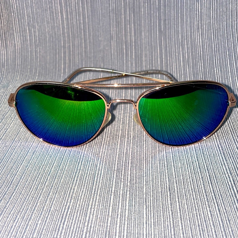Old Navy Mirror Aviator Rosegold Frame Sunglasses